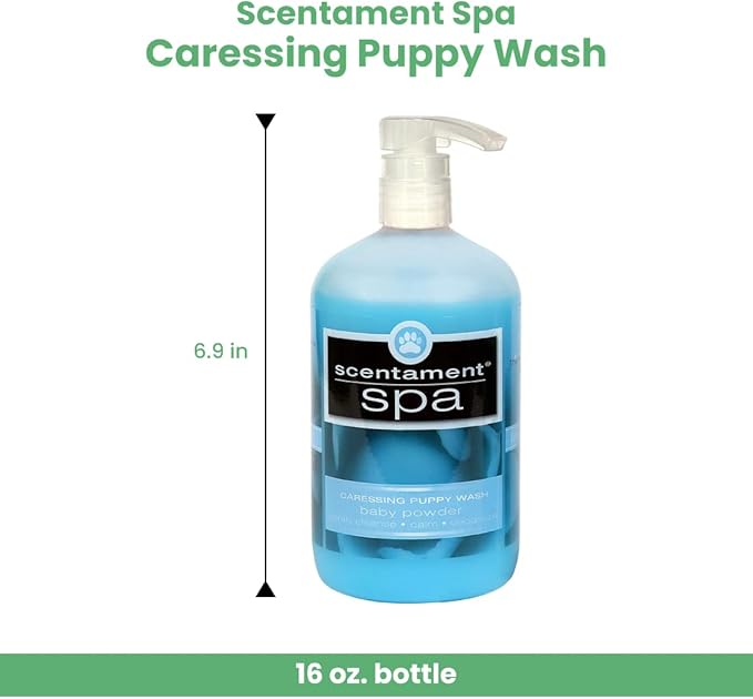 Best Shot Scentament Spa Caressing Puppy Wash, Baby Powder, 16 oz