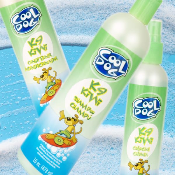 PET SILK Cool Dog 11.6oz Cologne, an Exclusive Fragrance Combining Fruity Floral Notes with the Freshness of Citrus and Kiwi, Long Lasting Scent keeps your pet smelling fresh, Made for the Cool Dog