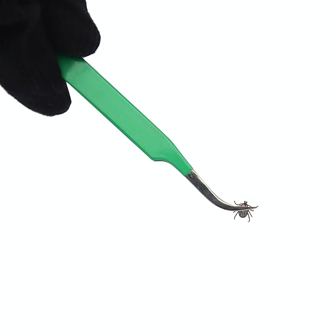 SIVOTE Premium Tick Remover Kit – Stainless Steel Tick Removal Tool & Tweezers with Leather Case and Pocket Tick Identification Card – Safe for Humans and Pets