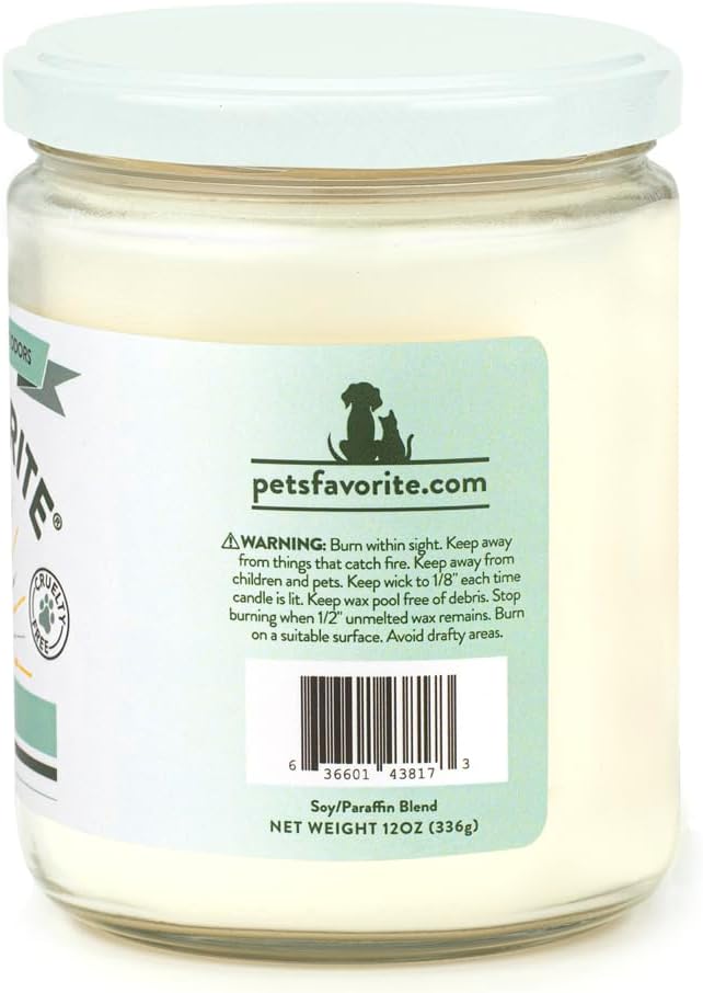 Pet's Favorite Plant Based Scented Candles with a Cotton Wick, Clean Burning Pet Candles with a 70 Hour Burn Time, Forest Pine Pack of 2