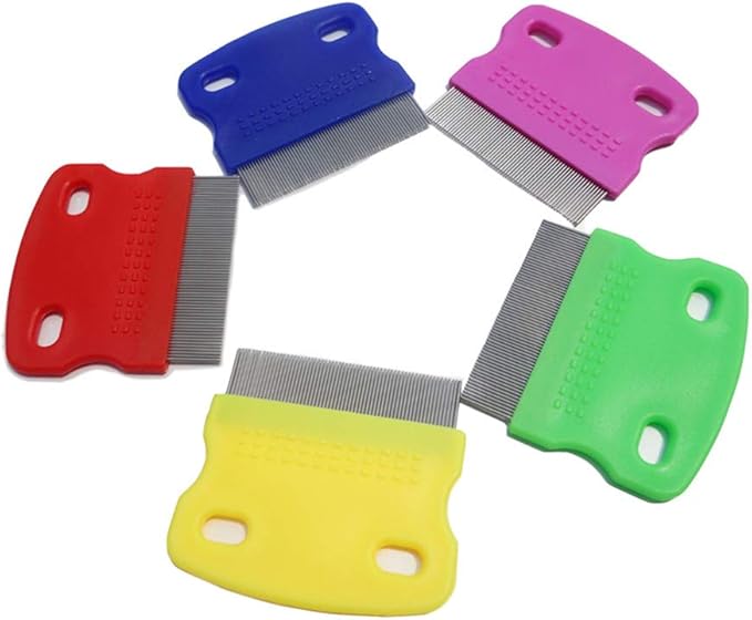 2 Pcs Cat Combs Dogs Grooming Combs Tear Stain Remover, Effectively Removes Crust, Loose Hair, Eye Stain on Pet(Random Color)