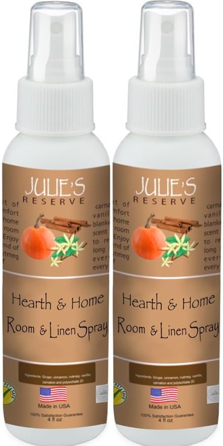 2 Pack Hearth & Home Room and Linen Spray Autumn Pumpkin Spice Latte, 4 Fl Oz