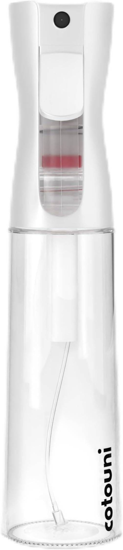 Continuous Spray Bottle for Hair Care, Hydrating Skin Care | Plant Mister or Squirt Bottle for Ironing and Cleaning, 10.1 fl oz/300 mL Clear Glass, 9.8"(H) x 2.08"(W)