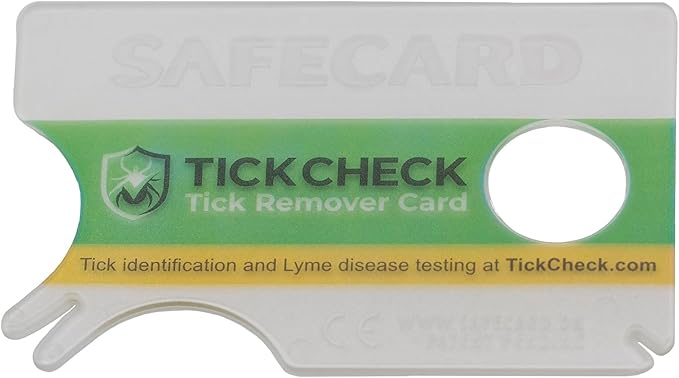 Tick Remover Card - Wallet Sized Tick Removal Tool with Free Tick ID Card & Testing Information - for People, Dogs, Cats (2)