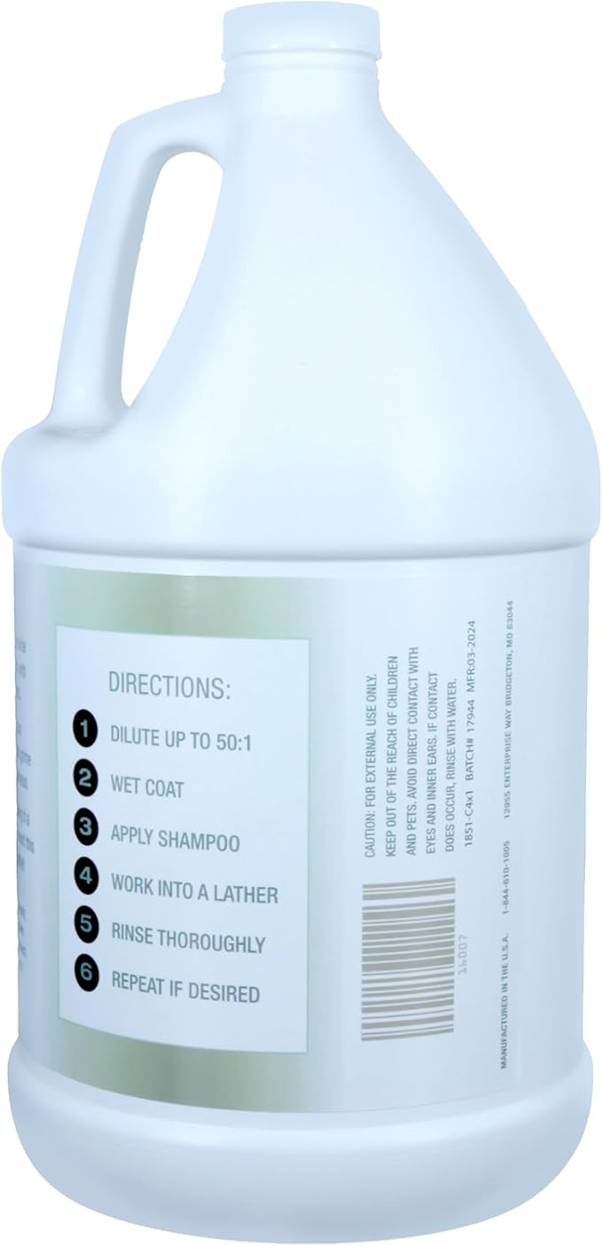 50:1 Everybathe Shampoo - 1 Gallon - Can Be Diluted Up to 50:1 - Can Be Used On Dogs Or Cats 12 Weeks Or Older - Free of Parabens and Sulfates