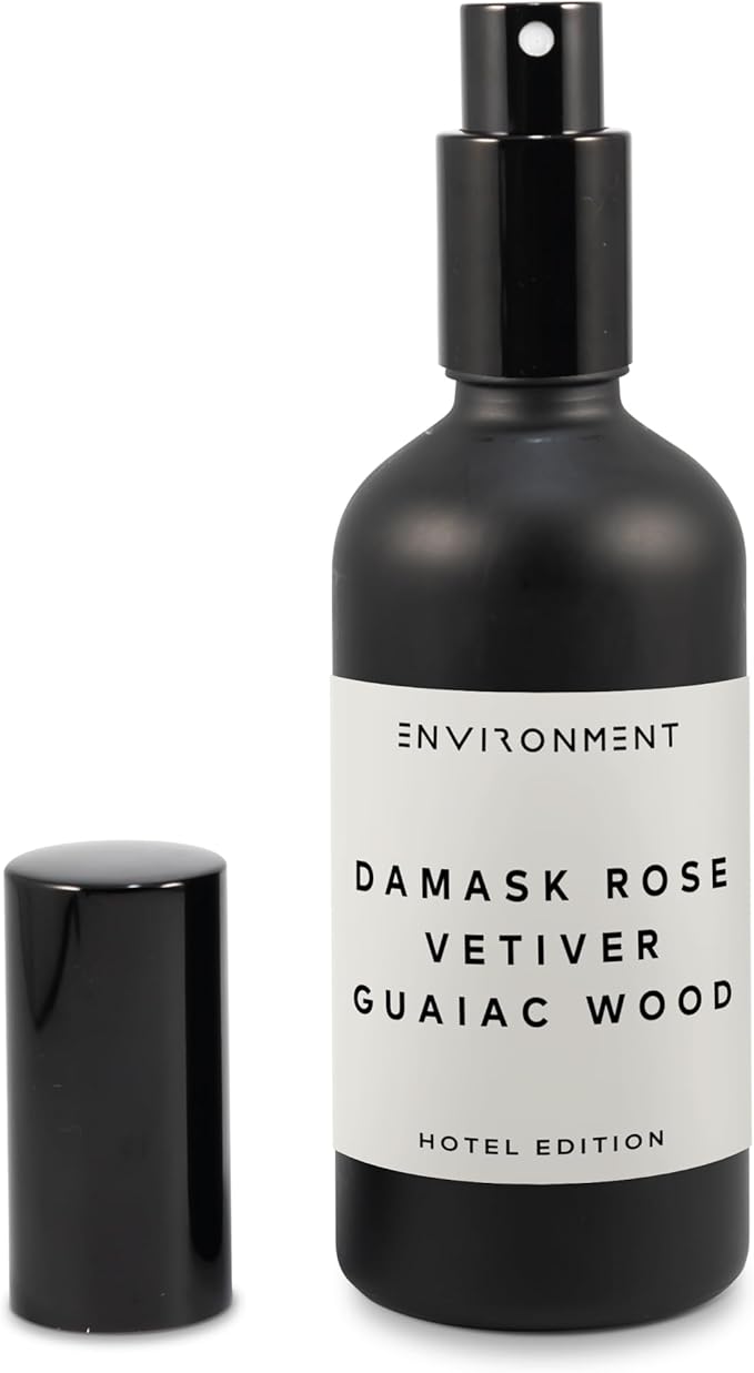 ENVIRONMENT Inspired by 5-Star Resort FMT Room Spray, 100ml Air Freshener (Damask Rose | Vetiver | Guaiac Wood) Home Fragrance Accessories, Room Perfume, Room Deodorizer, Vegan & Cruelty-Free