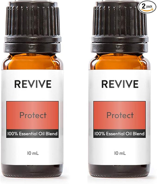 Protect Essential Oil Blend 2 Pack by Revive Essential Oils - 100% Pure Therapeutic Grade, for Diffuser, Humidifier, Massage, Aromatherapy, Skin & Hair Care