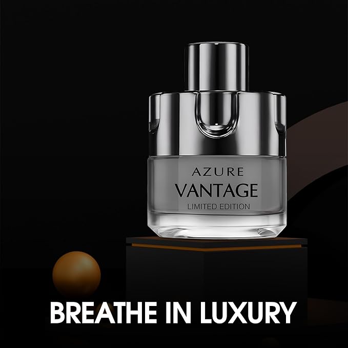 3Pack Men Cologne Azure Vantage Series Eau De Parfume Spray with Woody Floral & Fruity Scent Perfume Gift Set Day to Night Luxury Fragrances