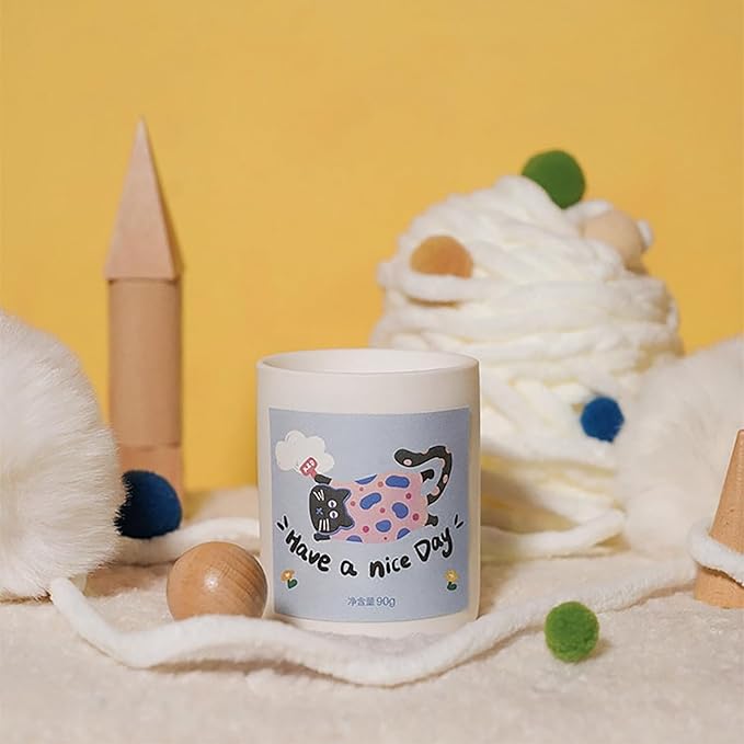 KRD Pet Lover's Gift Set, 3 Ceramic Jar Candles & Scented Sachet, 3.2oz 20H Burn, Coconut Soy Wax for Home Decor & Christmas Gift