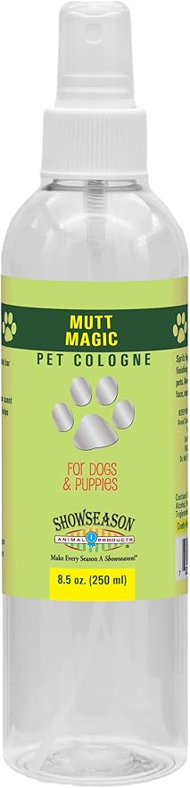 Showseason® Mutt Magic Dog Cologne 8.5 oz | Dog Perfume Long Lasting | Deodorizing Spray