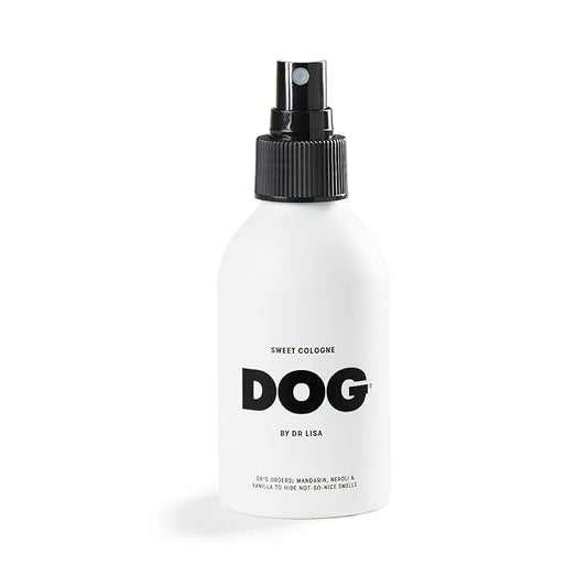 DOG by Dr Lisa - Sweet Cologne - With Mandarin, Neroli & Vanilla - Natural Dog Perfume - Pet Deodorant Spray - Plant-Based Essential Oils - Vegan - 4.2oz