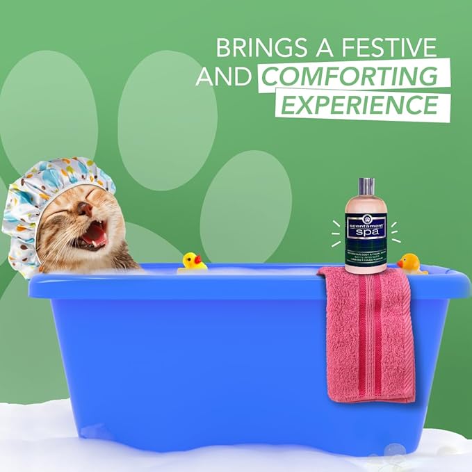 Best Shot Pet Scentament Spa Seasonal Facial & Body Wash, Berry Amaretto, 16 oz (S55-16oz)