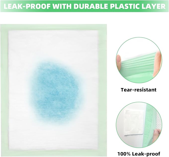 IMMCUTE Cat Litter Pads 16.9" X 11.4", Lemon Scent, 50 Ct, Pee Pads for Cats, Thickened Super Absorbent Pee Pads, Cat Pads for Litter Box System