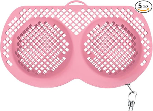 Bra Laundry Bag for Delicates, Machine Mesh Laundry Bags, Lingerie Protector for Bras, 2025 Upgrade No-Fallout Design - Lockable Zipper & 2 Keys for Bras, Underwear, Fits A-38DDCup