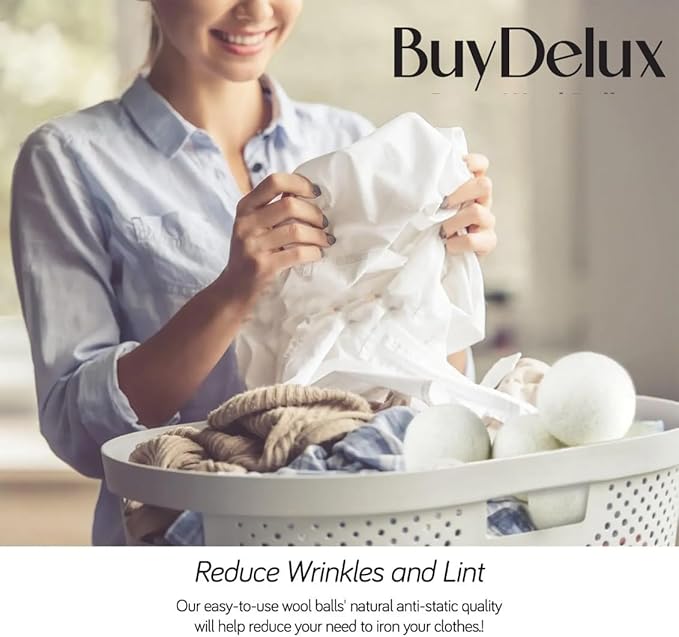 Wool Dryer Balls – XL 7cm (4 Pack) | 100% New Zealand Wool | Natural Fabric Softener, Eco-Friendly & Reusable Laundry Balls, Reduces Wrinkles & Pet Hair, Safe for Baby & Sensitive Skin