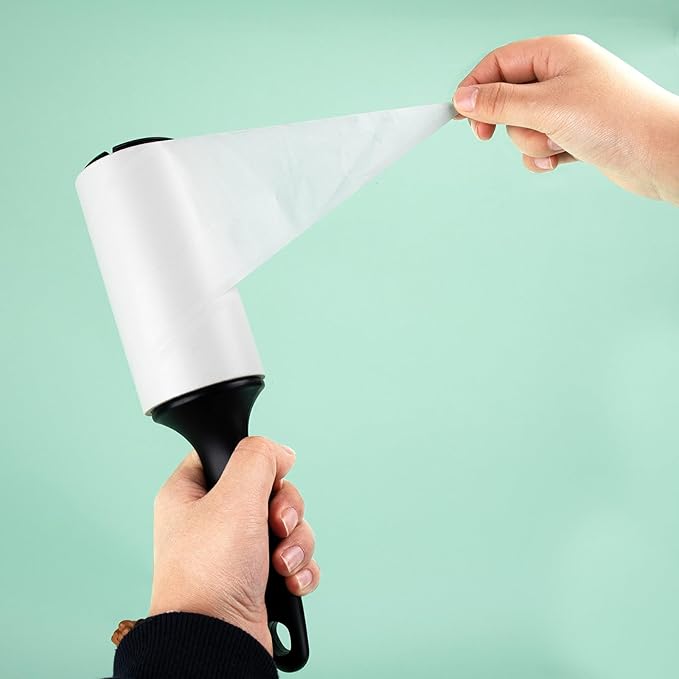 4.6 inch Lint Roller Refills Only for Evercare Giant Lint Roller for Pet Hair 4.6 in Giant Extreme Stick Refills 60 Sheets per Roll 5 Pack Total 300 Sheets