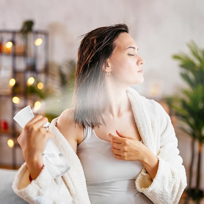 Continuous Spray Bottle,Hair Spray Bottle,Plants Water Spray Mist Bottle,Ultra-Fine Spray Bottle for Hair,Skincare, Plant Care, Pet Grooming, Cleaning(White)