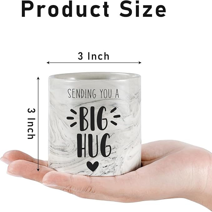 Thinking of You Gift Candles for Women Sending You A Big Hug in A Jar Candle Gifts for Best Friends Get Well Soon Cheer Up Comfort Gifts for Sick Miss You Lavender Scented Candles for Mothers 6oz