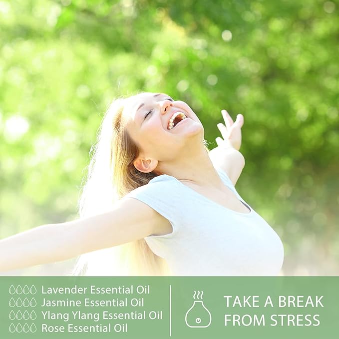 Jasmine Essential Oil 1.01fl.oz/30ml, PHATOIL Jasmine Oils Long Lasting Scents for Aromatherapy, Diffuser, DIY Soap and Candle Making