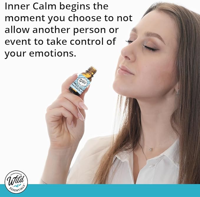 Wild Essentials Exquisite Signature Essential Oil Blend Inner Calm, Two 10 ML Bottles - Pure Essential Oils Synergy Blend, New Label, Same Formula