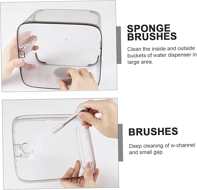 3sets Pet Feeder Sponge Cleaning Brush Portable Water Fountain Cleaner for Dogs Cats Easy Maintenance for Pet Bowls for Daily Use