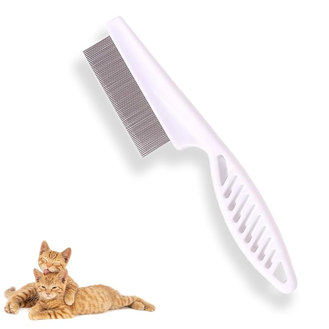 Flea Comb for Dogs, Dog Face Comb Brush, Grooming Tool for Pets Dogs and Cats, Pet Hair Brush Fine Tooth Tear Stain Remover, Multifunctional Pet Hair Grooming Comb Stainless Massage Comb