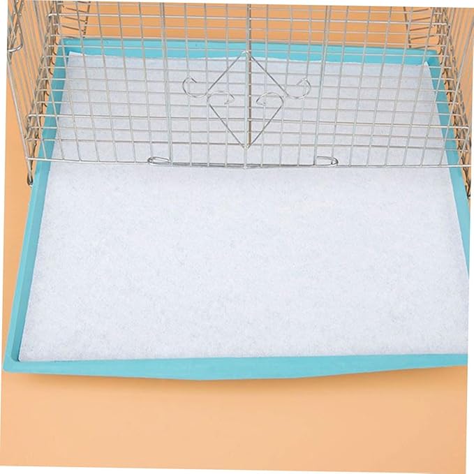 100Pcs Thick Disposable Bird Cage Liners Paper Pads Absorbent Parrot Cage Liner for Easy Cleaning and Hygiene Maintenance