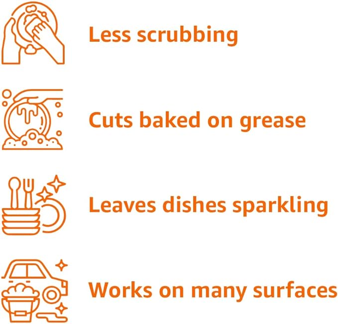 Amazon Basics Dish Soap, Fresh Scent, 30 fl oz, Pack of 4