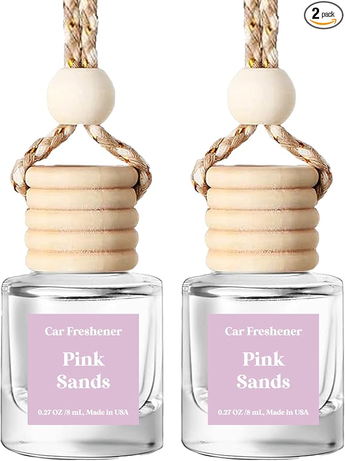 C Classy Car Air Freshener Hanging 2 Pack, Essential Oil Diffuser for C ar, Long-Lasting Fragrance, Cute Car Air Fresheners for Women & Men Gift, Made in USA