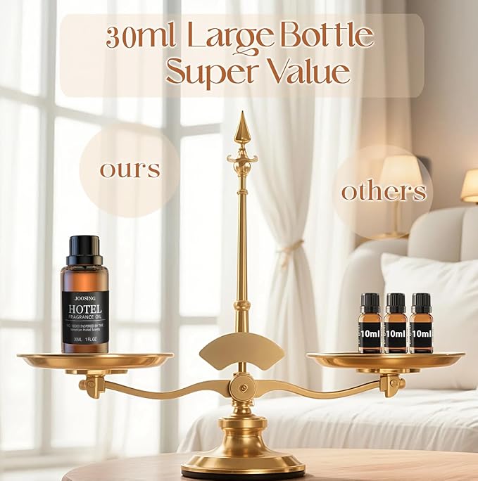 Hotel Diffuser Oils Gift Set, Joosing Hotel Scent Essential Oils 4 x 30ml Large Bottles (4 Fl Oz Total), Premium Fragrance Oil No. 10009 The Venetian for Aromatherapy Diffusers and Humidifiers
