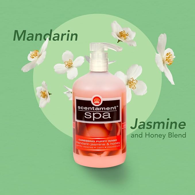 Best Shot Scentament Spa Caressing Puppy Wash, Mandarin Jasmine Honey, 16 oz
