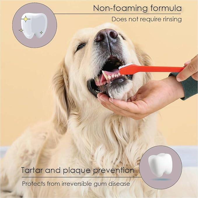 Advanced Enzymatic Toothpaste – Safe and Natural Dog Oral Care Toothpaste – Freshens Breath, Fights Plaque and Reduces Tatar – Tasty Peanut Butter Flavor – 5 Oz