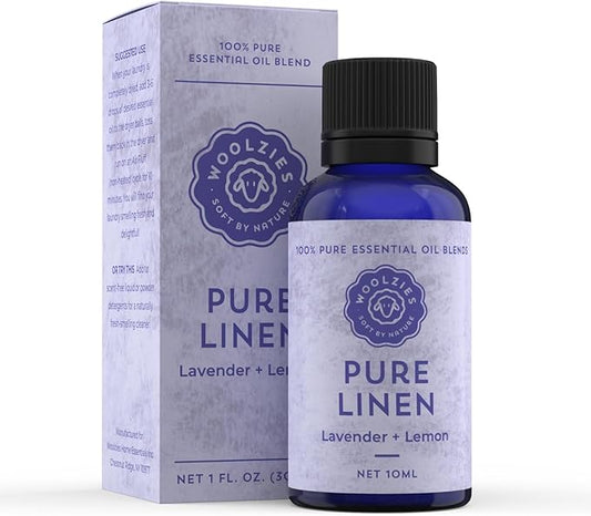 Laundry Essential Oil Blend: Use with Wool Dryer Balls or Oil Diffuser Elevate Your Laundry with All-Natural Aromatherapy Scents | 1 Fl oz (1 Fl Oz, Pure Linen)