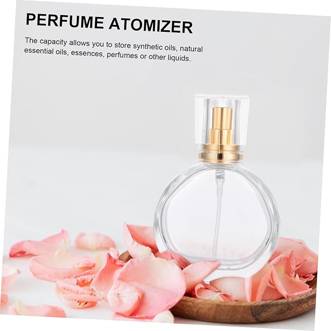 3pcs Refillable Glass Perfume Atomizer Portable Fine Spray Bottles for Travel Leakproof and Reusable Fragrance Containers Present for Friends and Family