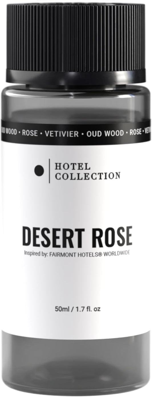 Hotel Collection Diffuser Oil - Desert Rose - Aromatherapy Essential Fragrance Oil - Floral Rose, Sweet Praline, Wood & Vetiver - 50mL 1.7 Fl oz