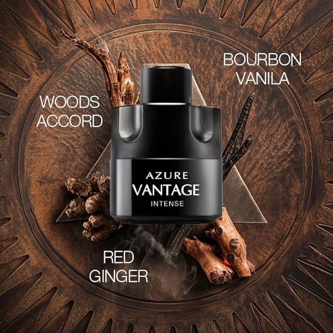 3Pack Men Cologne Azure Vantage Series Eau De Parfume Spray with Woody Floral & Fruity Scent Perfume Gift Set Day to Night Luxury Fragrances