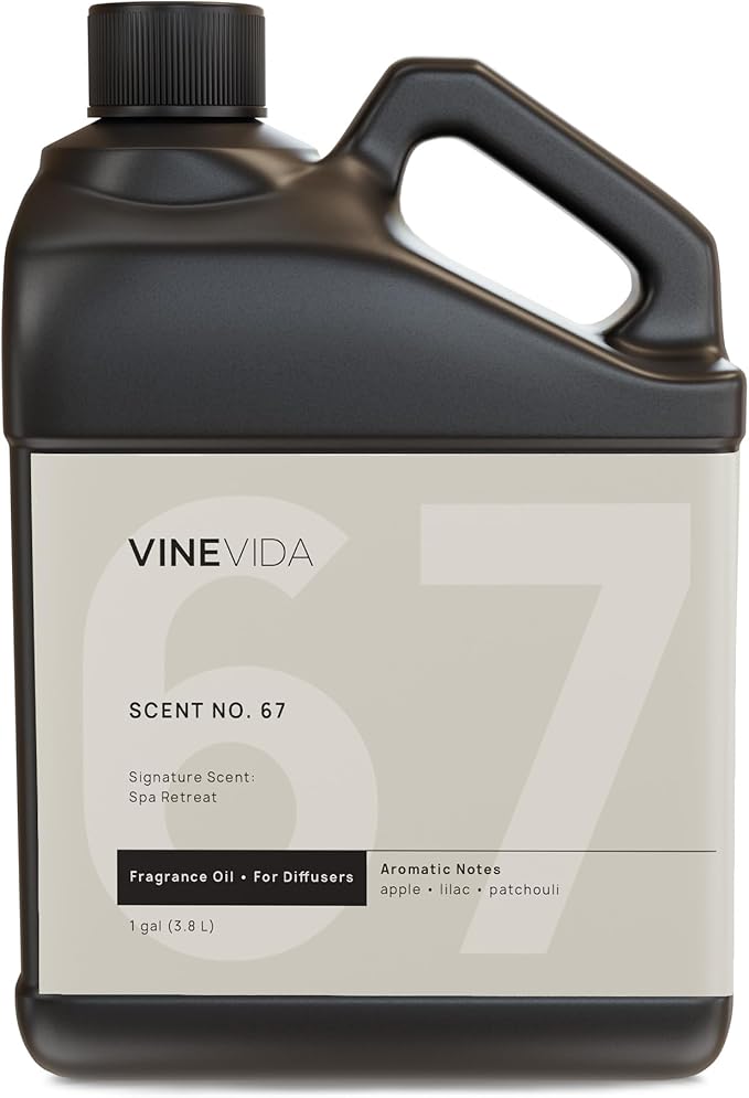 VINEVIDA [128 Oz] Spa Retreat Fragrance Oil for Cold Air Diffusers - Essential Oils for Diffuser Oil Refill & Air Freshener Room Spray