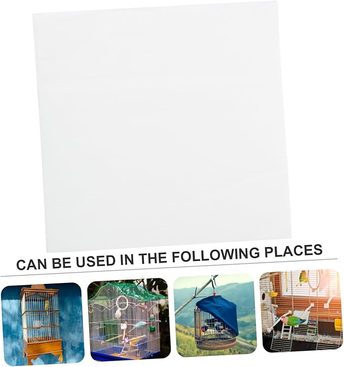 100PCS Bird Cage Liner Paper Disposable Parrot Cage Liners Absorbent Bird Paper Mats for Non-Toxic