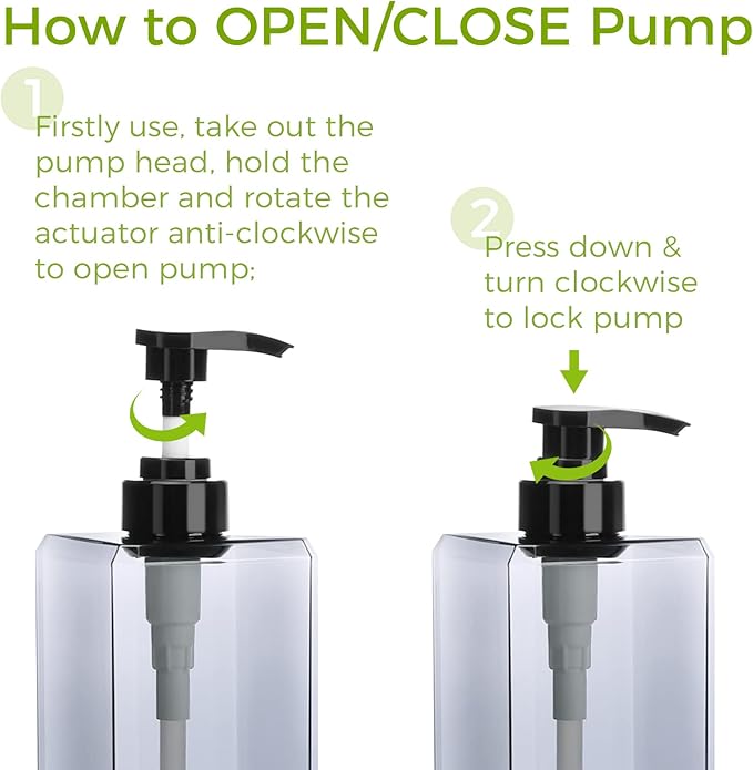 Suream 33.8oz Refillable Shampoo Bottles for Shower, 3Packs 1000ml Large Empty Pump Dispenser with 4PCS Lables for Shampoo, Body Soap, Hand Soap, Conditioner, for Bathroom, Kitchen, Hotel, Salon, SPA