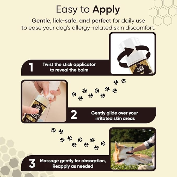 iHeartDogs Honey Guard Allergy & Itch Relief Dog Healing Balm for Paw, Nose & Skin - Hot Spot & Dry Skin Soother with Manuka Honey, Tallow, Shea Butter & Mango Seed Oil - 2oz