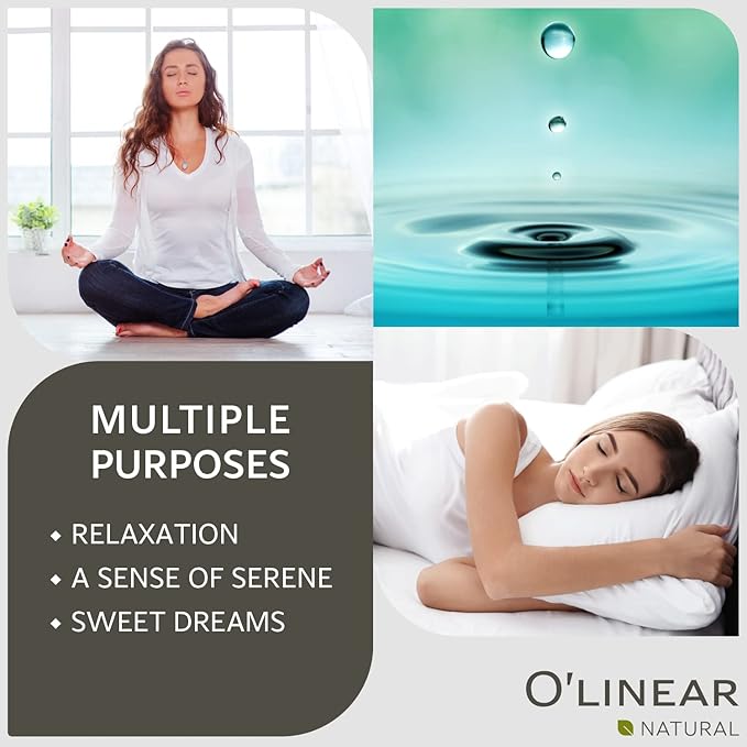 Natural Calm Serenity Sleep Essential Oil Blend - Pure Aromatherapy Oils for Dream and Relaxation, Perfect for Diffuser - Lavender, Orange, Sage and Neroli Essential Oils - Long Lasting Sleep Support