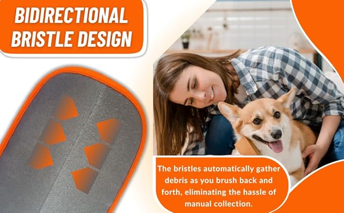 1 PC RivOcen Pet Hair Removal Brush Gloves, Electrostatic Reusable Cat Dog Hair Remover Grooming Glove Tool. Reusable Magic Brush Pet Hair Remover Tool for Carpet, Couch,Car Seat, Laundry.