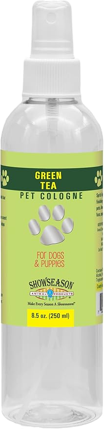 Showseason® Green Tea Dog Cologne 8.5 oz | Dog Perfume Long Lasting | Deodorizing Spray