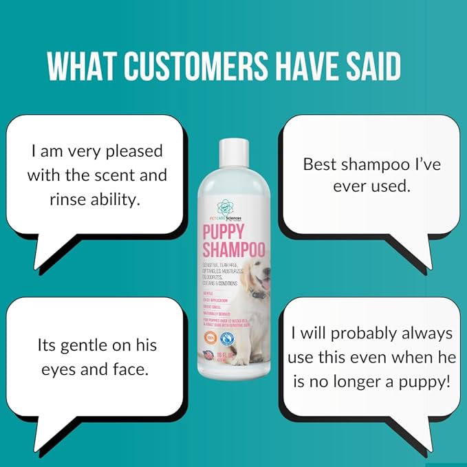 1 Gallon Tearless Puppy Shampoo and Conditioner - Anti-Itch Dog Shampoo Sensitive Skin - Coconut Oil Oatmeal Pet Shampoo for Puppies - Made in The USA