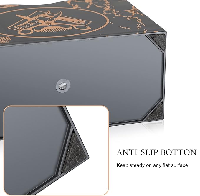 Noverlife Barber Scissors Holder Box, Professional Salon Hairdressing Scissors Rack Holder Storage Organizer for Hairstyling Combs Clips Brushes.