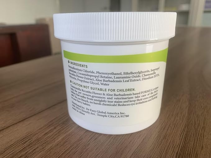 DR.EASY Pet Eye Wipes 120 Ct for Dog Cat Horse & Rabbit Grooming,Tear stain remover,Puppy Kitty eye wash,Remove dirt crust dried mucus discharge secretions, Unscented soft & gentle,Plant Based Formula