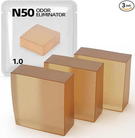 3 Pack Smelling Fresh with N50 Odor Eliminator Exclusive for Pura Max Automatic Self-Cleaning Cat Litter Box - Cat Toilet Odor Control (Old/New Packaging Randomly)