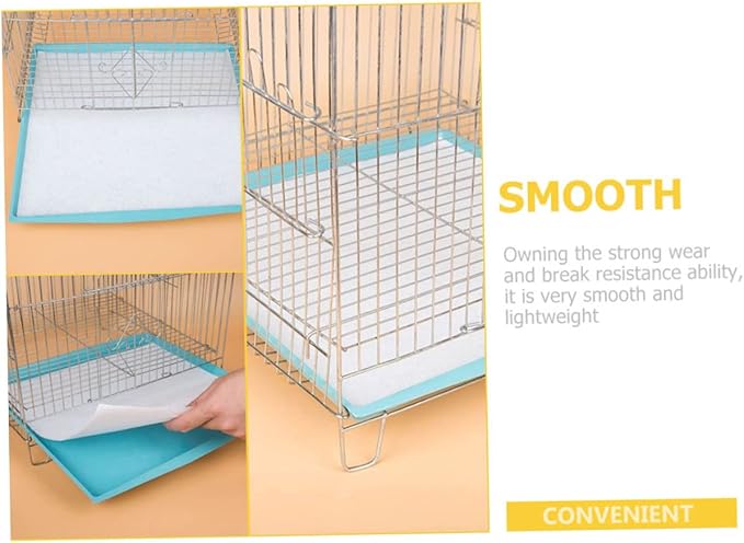 300Pcs Disposable Bird Cage Pads Thick Absorbent Paper Liners for Parrot and Bird Cages Pre-Cut Square Liners for Easy Cleaning and