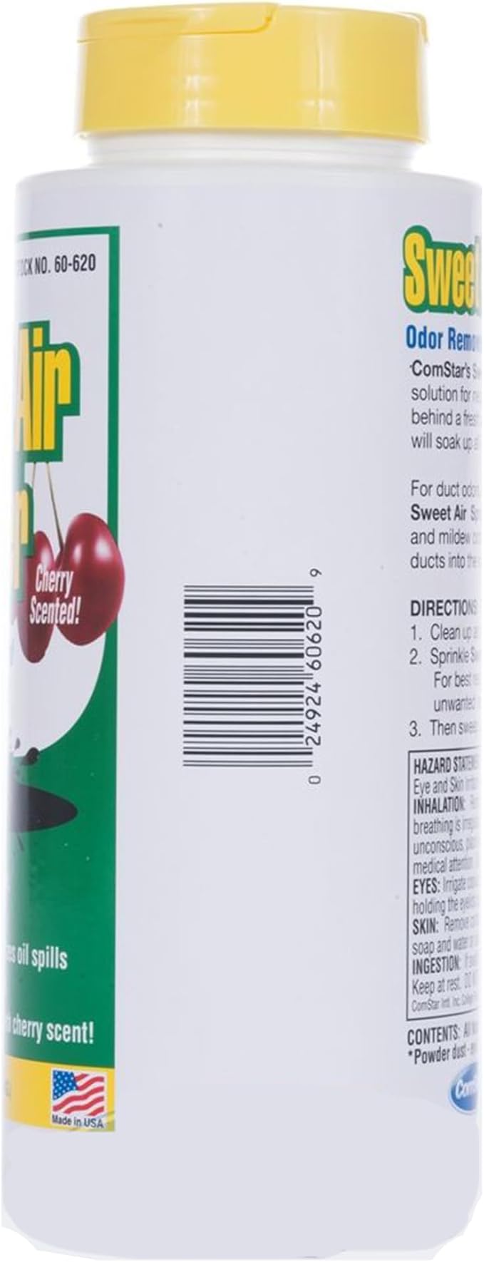 Comstar Sweet Air Powder, Odor Neutralizer Powder with A Strong But Pleasant Cherry Scent, Work Fast To Eliminate Unwanted Odors For Long Periods, Made in USA, 15 Oz. (60-620) White