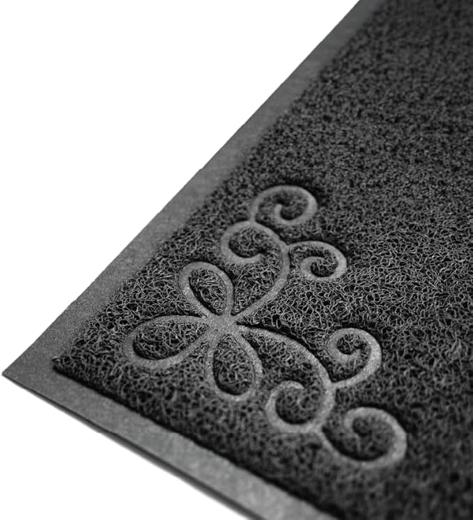 Long Litter Mat Runner 2'x6' - Trap Dirt, Mud and Cat Litter - Premium Waterproof PVC Mesh, Non Slip Rubber Runner for Pets, Entry, Mudroom, Garage, Laundry, RV, Camper - Litter Mat XL (Black)